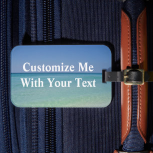 Pretty Ocean Custom Beach Trip Luggage Tag