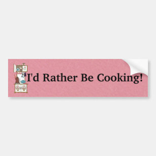 Pretty Old Fashioned Stove Flowers on Pink Bumper Sticker