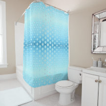 Pretty Ombre Blue and Peach Geometric Duvet Cover