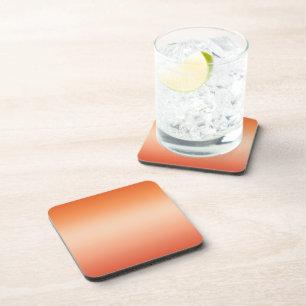 Pretty Ombre Hot Summer Orange & Apricot Gradient Coaster