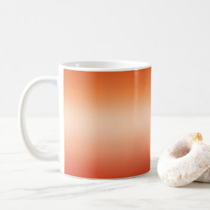 Pretty Ombre Hot Summer Orange & Apricot Gradient Coffee Mug