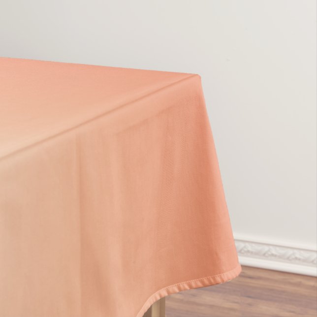 Pretty Ombre Hot Summer Orange & Apricot Gradient Tablecloth (In Situ)