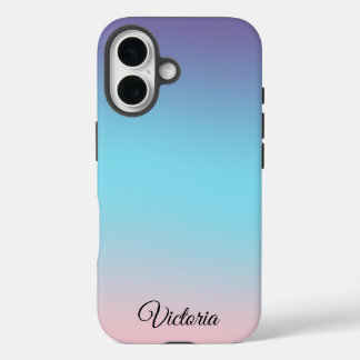 Pretty Ombre Personalized Phone iPhone 16 Case
