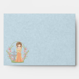 Pretty Orange Faery Pixel Art Envelopes