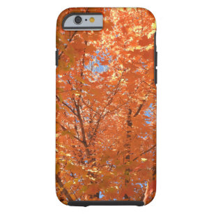 Pretty orange Fall Autumn Leaves Photograph  Tough iPhone 6 Case