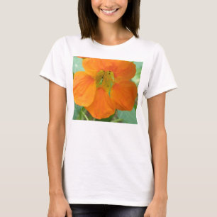 Pretty Orange Nasturtium Ladies T Shirt