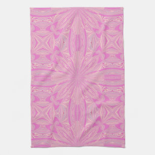 Pretty Orchid Purple Beautiful Abstract Flower Tea Towel