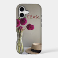 Pretty Original Dahlia Photograph +Custom Name