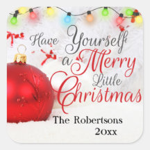 Pretty Ornament Merry Little Christmas Custom