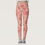 Pretty Ornate Pink Paisley Pattern Leggings<br><div class="desc">Pretty elegant paisley pattern in shades of pink.</div>