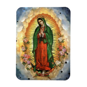 Pretty Our Lady of Guadalupe Virgin Mary Kitchen Magnet