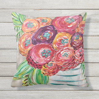 Pretty outdoor pillows, custom pillows for patio