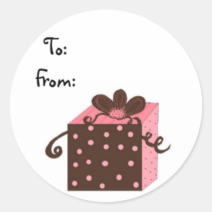 Pretty Package Classic Round Sticker