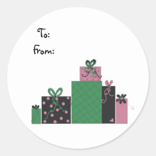 Pretty Packages Classic Round Sticker