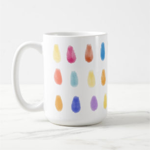 Pretty Paint Drops Original Colour Pattern Coffee Mug