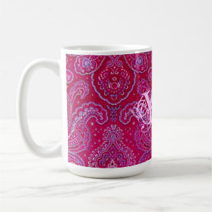 Pretty Paisely monogram Coffee Mug