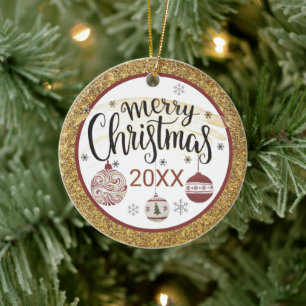 Pretty Paisley Custom  Christmas Ornament