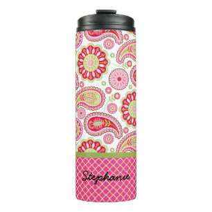 Pretty Paisley Custom Thermal Tumbler