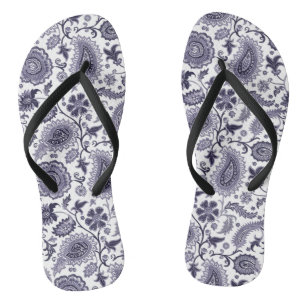 Pretty Paisley Pattern Thongs