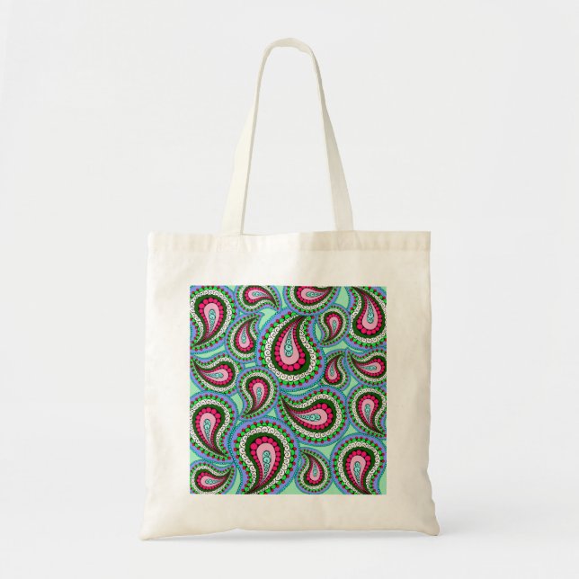 Pretty Paisley Tote Bag (Front)