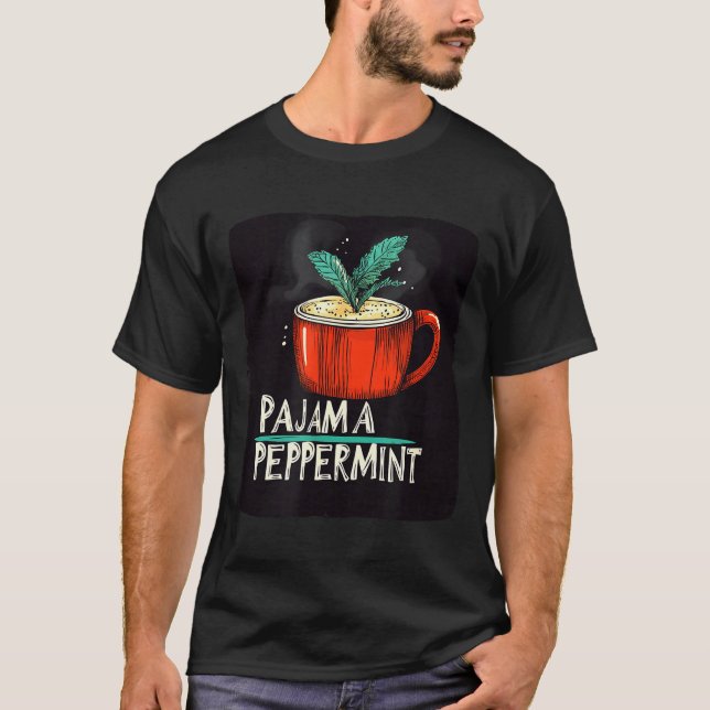 Pretty Pajamas And Peppermint Costume  T-Shirt (Front)