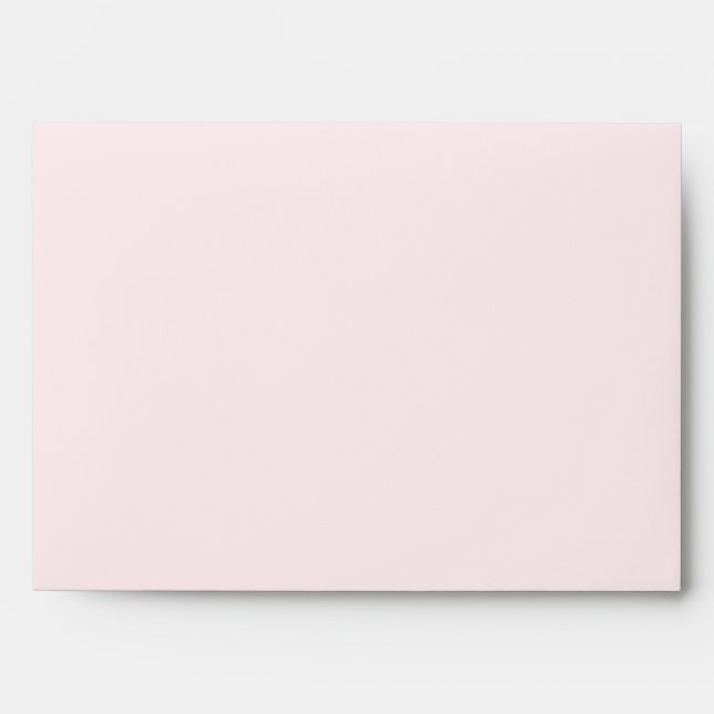 Pretty Pale Pink Invitation Envelope (Front)