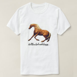 Pretty Palomino God Made Horses T-Shirt