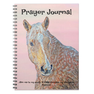 Pretty Palomino Horse Art Prayer Journal