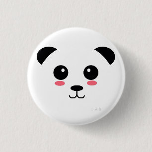 Pretty Panda 3 Cm Round Badge