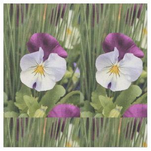 Pretty Pansies fabric