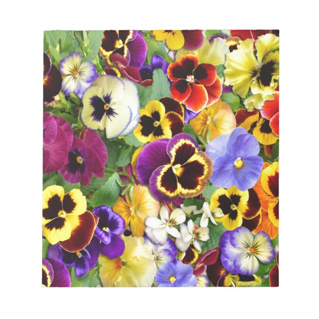 Pretty Pansies Notepad (Front)