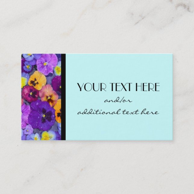 Pretty Pansy Business Card (Front)