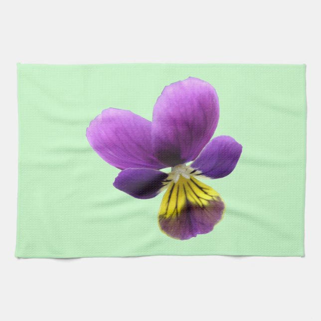 Pretty Pansy Kitchen Towel (Horizontal)