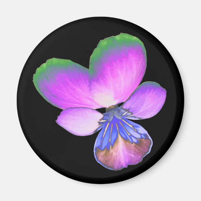 Pretty Pansy Magnet (Front)