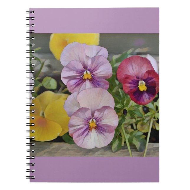 Pretty Pansy Notebook (Front)