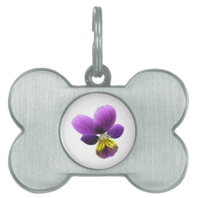 Pretty Pansy Pet Tag (Front)
