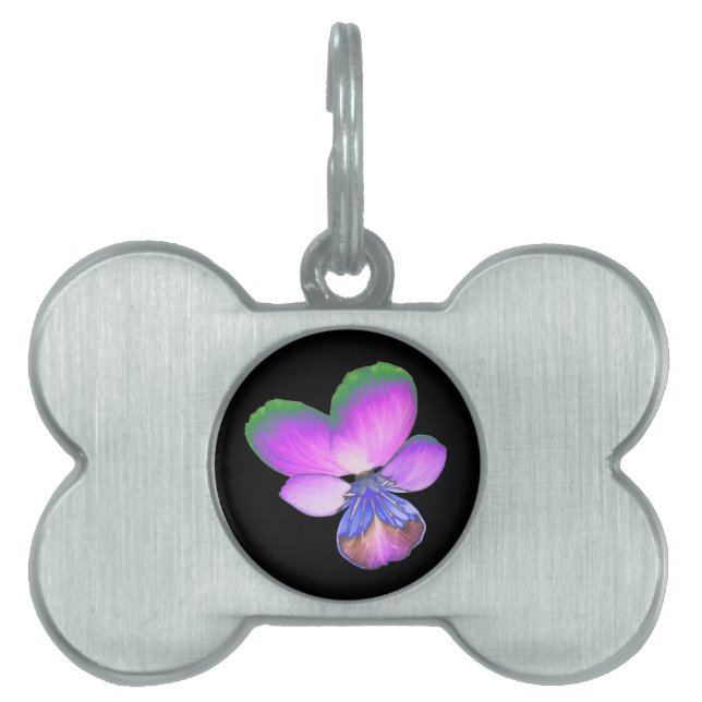 Pretty Pansy Pet Tag (Front)