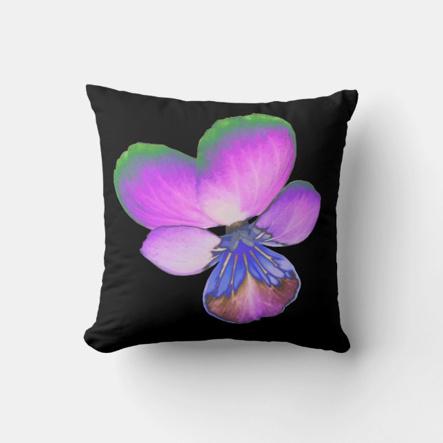 Pretty Pansy Pillow (Front)