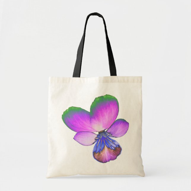 Pretty Pansy Tote Bag (Front)