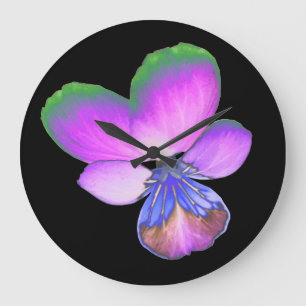 Pretty Pansy Wall Clock