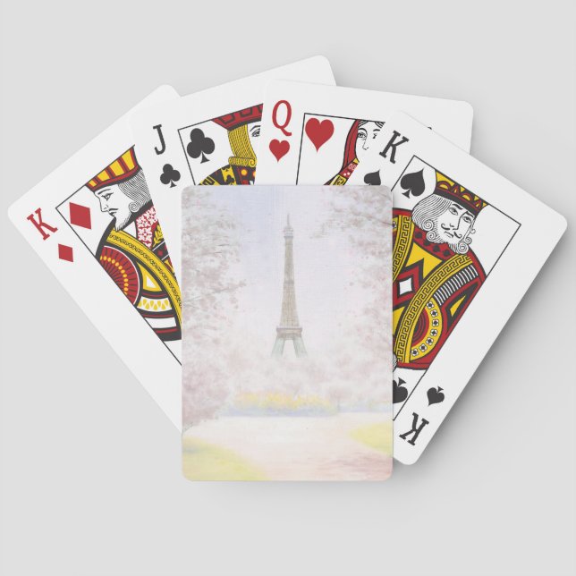 Pretty Paris In Pastels Playing Cards (Back)