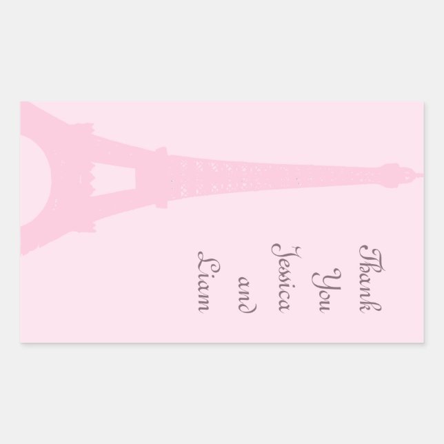 Pretty Paris Thank You Sticker (Front)