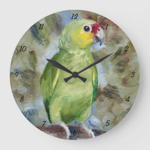 Pretty Parrot Wall Clock