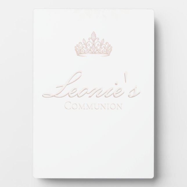 Pretty Party Communion Confirmation Table sign Plaque (Front)
