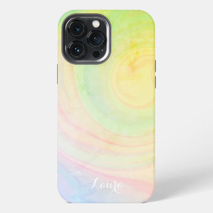 Pretty Pastel Abstract Stylish Trendy Inspirivity iPhone 13 Pro Max Case
