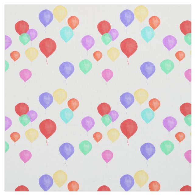 Pretty Pastel Balloons Fabric (Swatch)