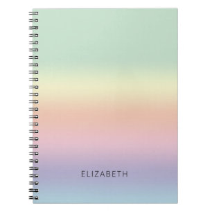 Pretty Pastel Blend Personalised Notebook