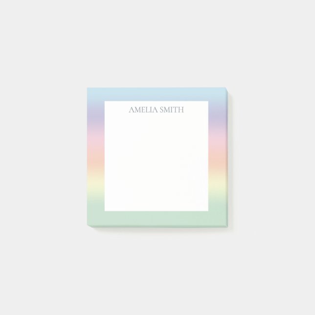 Pretty Pastel Blend Post-it Notes (Front)