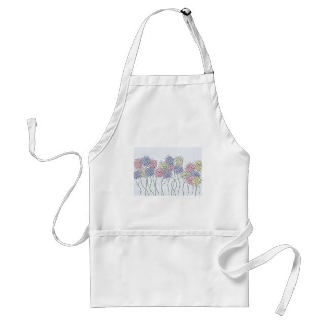 Pretty Pastel Colored Flowers Standard Apron (Front)