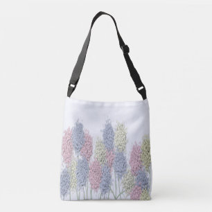 Pretty Pastel Coloured Flowers Crossbody Bag